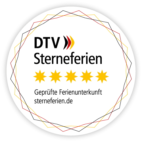 DTV Siegel für das Ferienhaus Strandzauber - 5 Sterne Klassifizierung